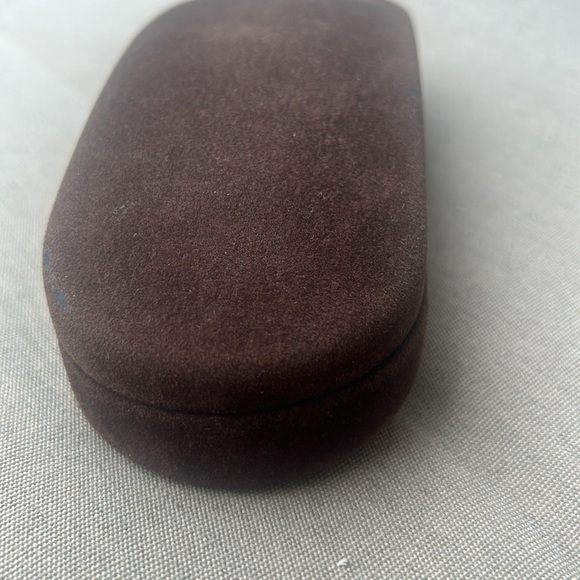 Tom Ford Medium Dark Brown Sunglass Sunnies Case Only Like New Gold Logo - Picture 14 of 17